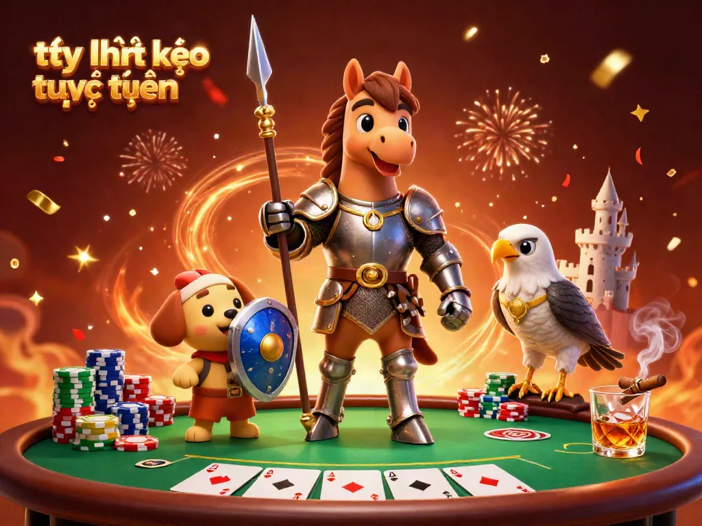 Engage with tỷ lệ kèo trực tuyến while exploring stunning medieval knight-themed gambling assets.