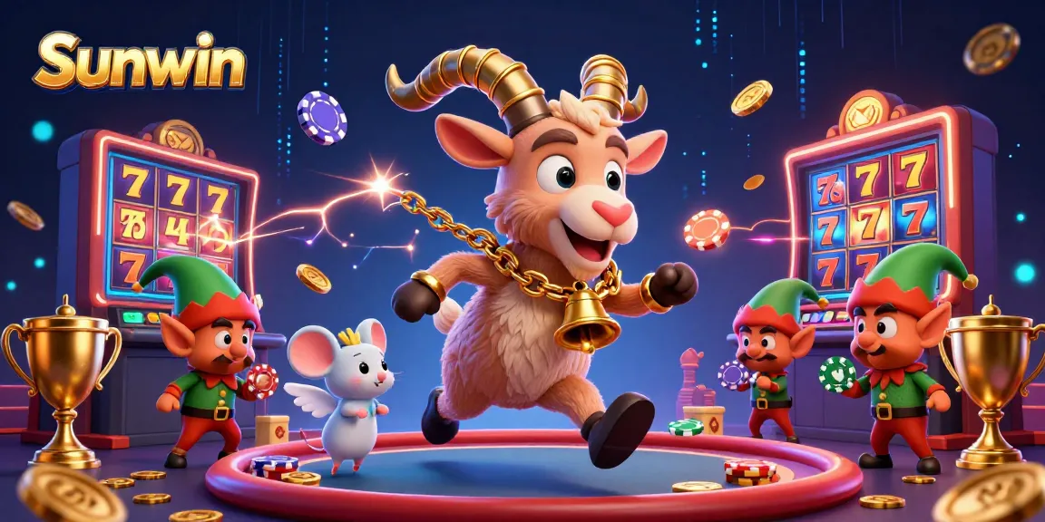 Experience thrilling gameplay at Sunwin with vibrant casino action and playful characters.